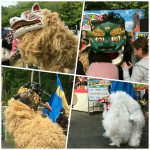 昇龍祭太鼓の獅子たち