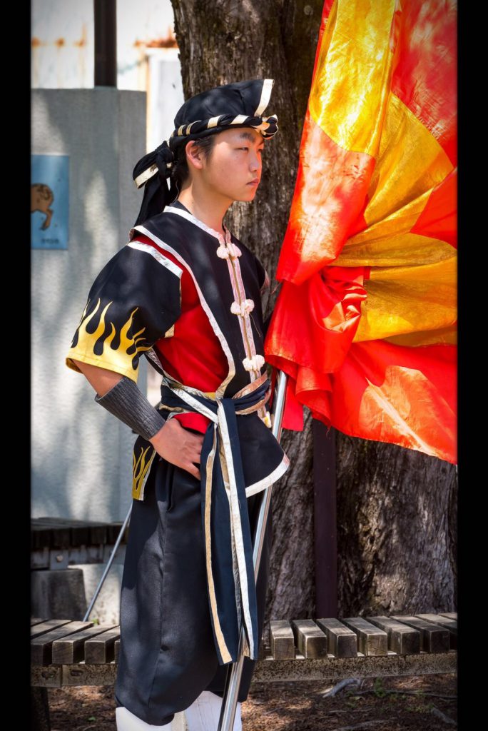 ジョー　昇龍祭太鼓　旗持ち