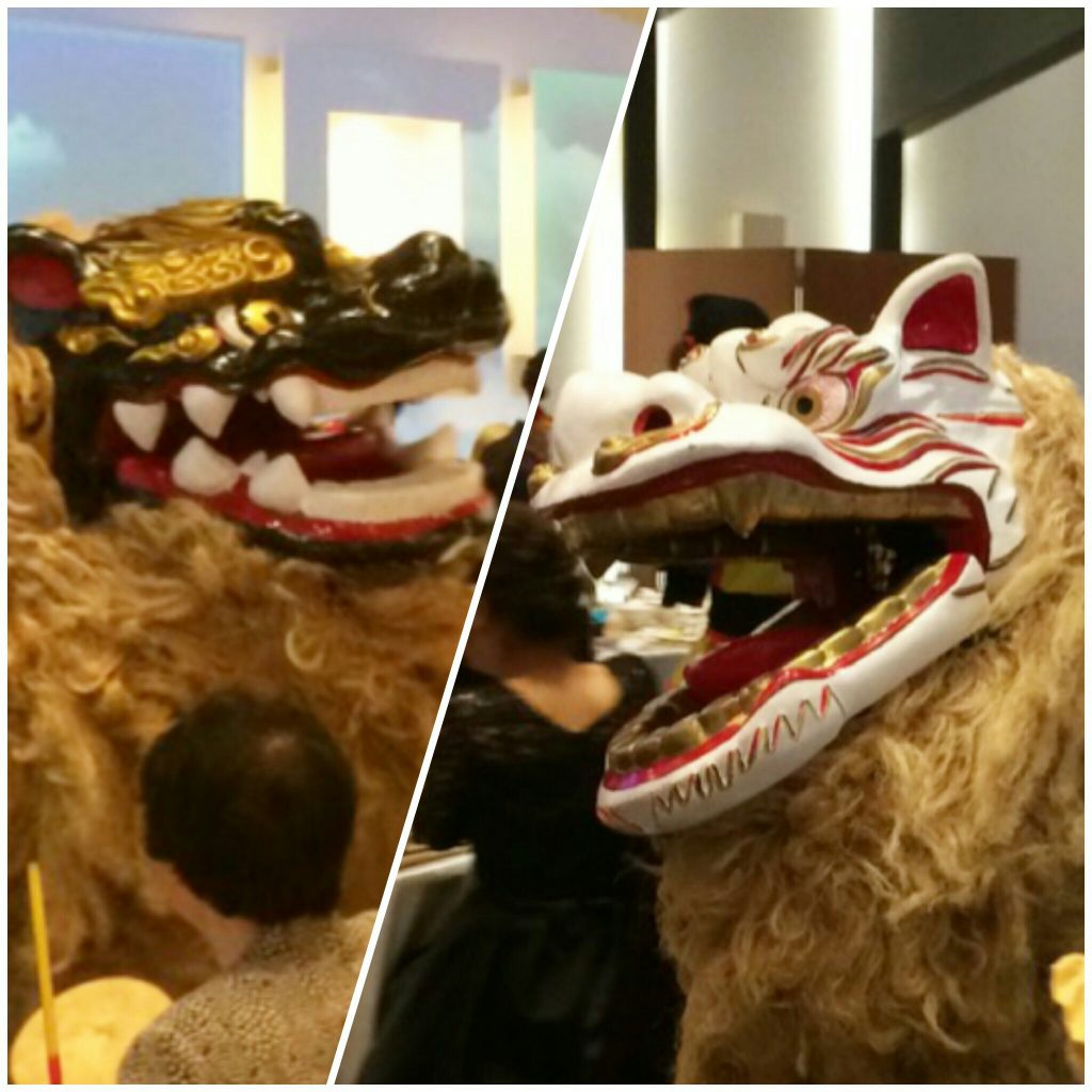 披露宴　琉球獅子舞